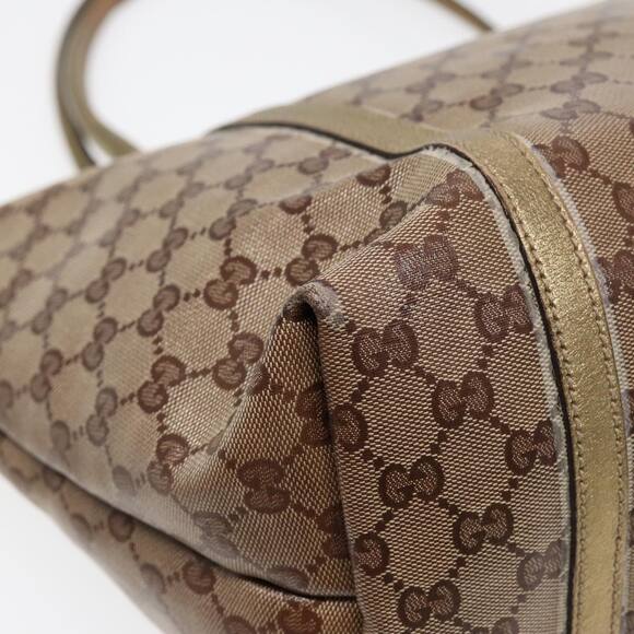 GUCCI GG Crystal Tote Bag Gold Beige - Picture 13 of 16